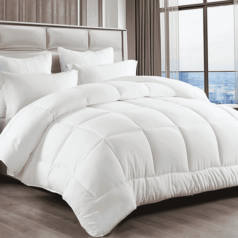 All-Season Down Alternative Comforter Duvet Insert Queen White